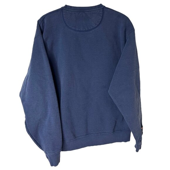 Vintage Jansport Rochester College Embroidered Navy Sweatshirt - Size Large - Picture 2 of 7